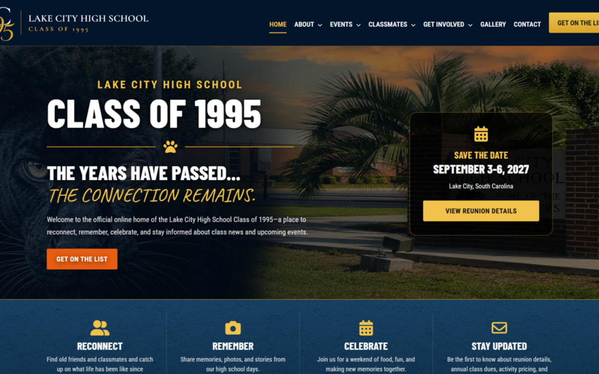 Lake City High School Class of 1995 website homepage